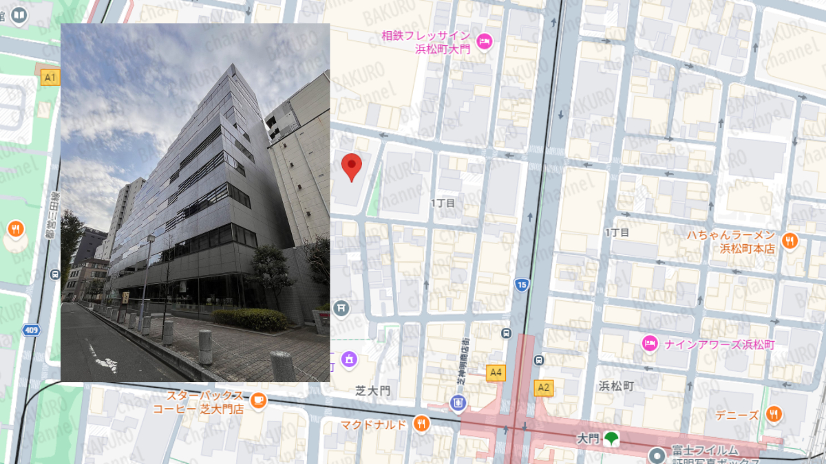 競艇予想サイト学舟（ガクシュウ）を運営する学舟運営事務局の所在地地図