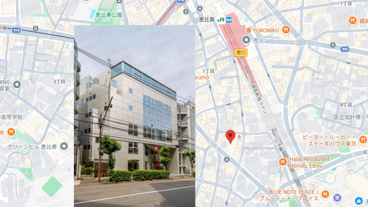 競馬予想サイトOMAKASEを運営するOMAKASE競馬運営事務局の所在地地図