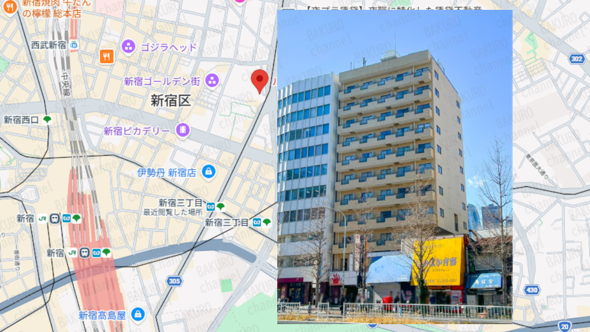 競馬予想サイトスマートホースを運営する株式会社ペイントネットの所在地地図