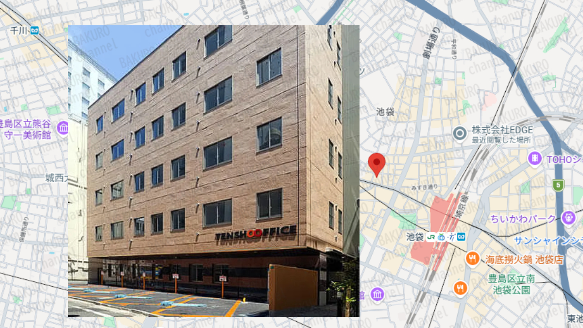 競輪予想サイト競輪ヘブンを運営する競輪ヘブン運営事務局の所在地地図
