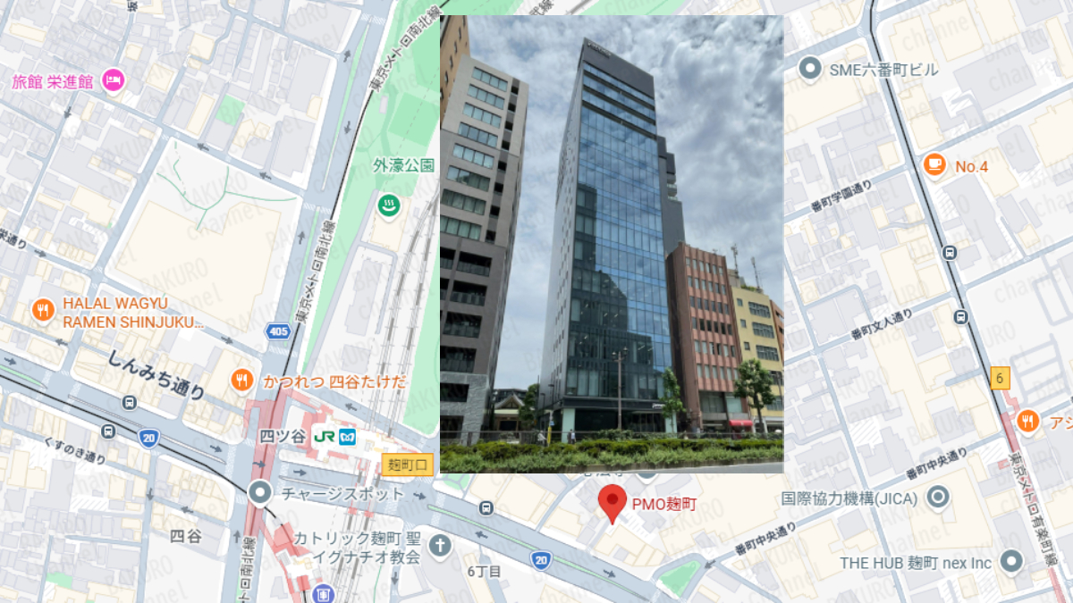 競馬予想サイト馬ピタを運営する馬ピタ運営事務局の所在地地図