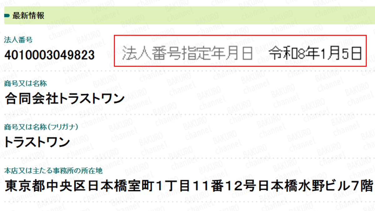 ブログやSNSアフィリエイト副業で稼ぐためのアフィリエイトコンサルティングを提供する合同会社トラストワンの法人登記情報