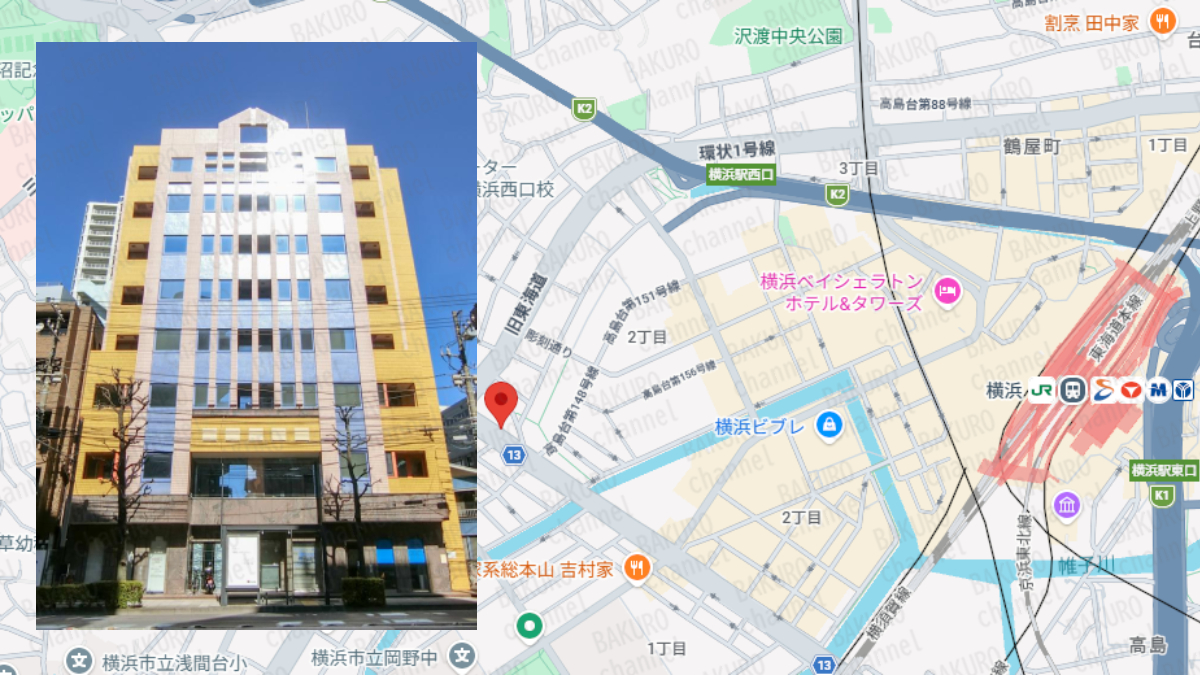 物販副業Price checkerを提供する株式会社DAIS＆Co（ダイスアンドコー）の所在地地図