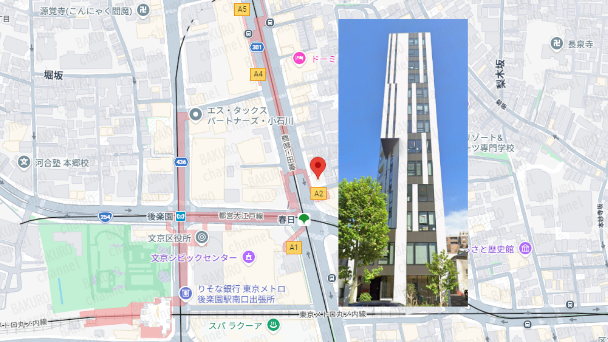 競輪予想サイト、クリアレーサーを提供するクリアレーサー運営事務局の所在地地図