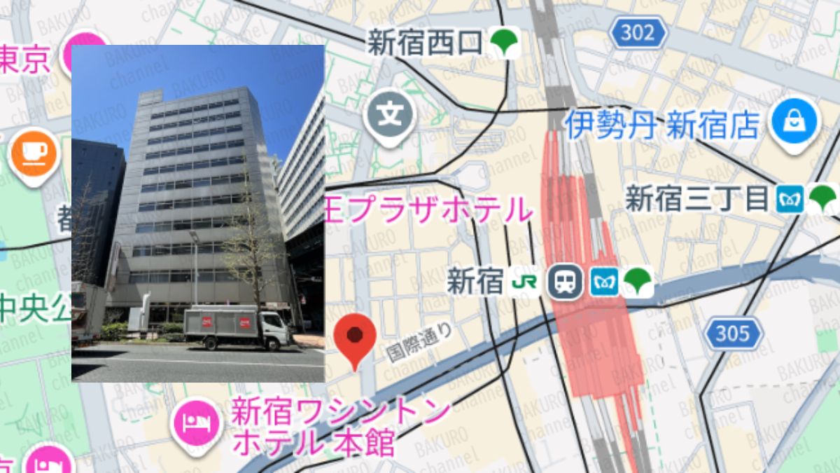 競輪予想サイト、ケイリン物語を提供するケイリン物語運営事務局の所在地地図